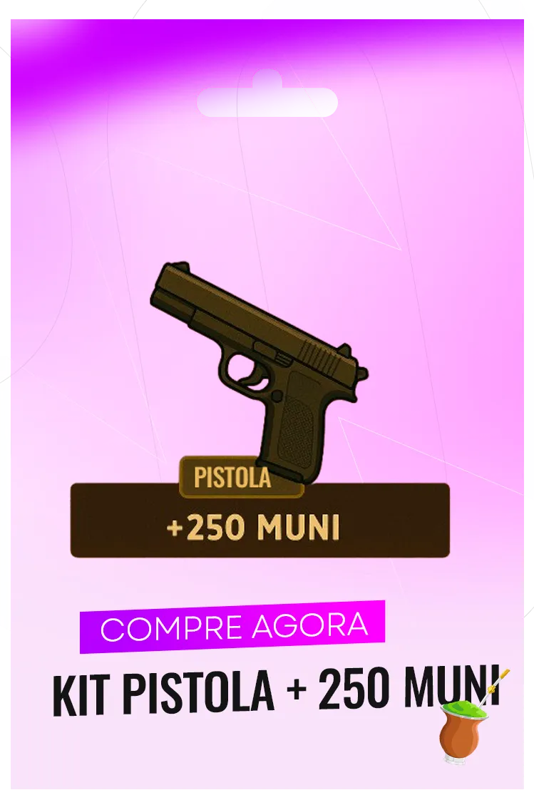KIT PISTOLA + 250 MUNI
