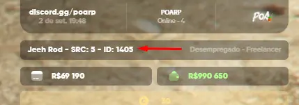 Como Descobrir seu ID IN-GAME - PoaRP, Servidor Gaucho Five M, GTA Como Descobrir seu ID IN-GAME - PoaRP, Servidor Gaucho Five M, GTA